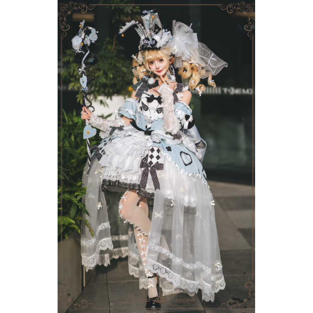 Alice's Dinner Gothic-Sweet Lolita Outfit by Hinana Queena (HQ11)